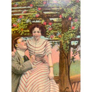 Post Card Proposal Vintage Color Engagement Romantic Couple